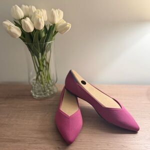 NIB Rothy's The Point Wild Orchid Fuchsia Pink Purple Women's Flats Size 11